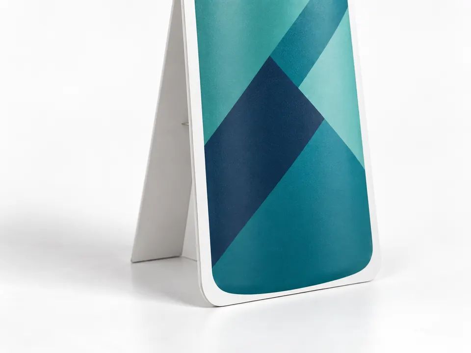 Cutout Standees — close-up of the illustrative product materials and finish
