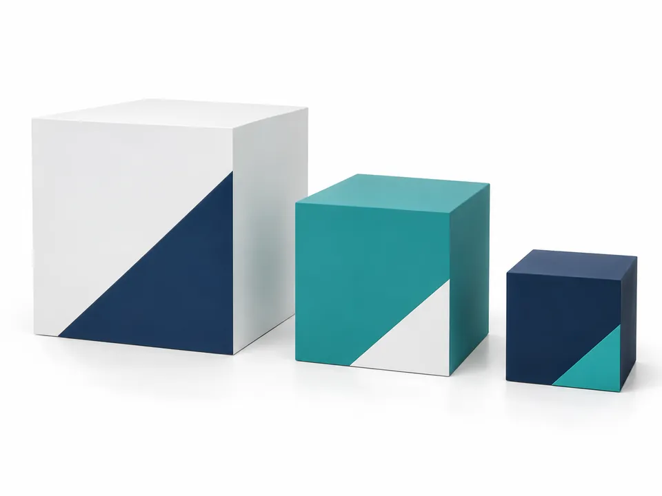 Display Cubes — illustrative product concept on a clean background