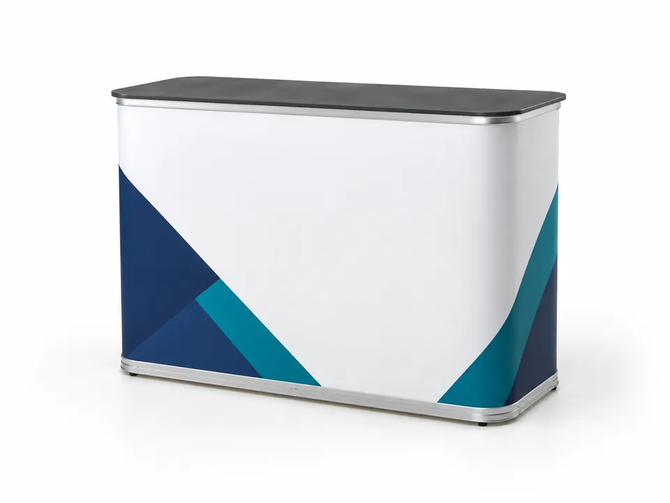 Exhibition Counters — illustrative product concept on a clean background