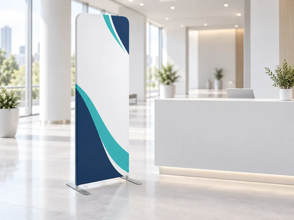 Fabric Standees — illustrative example showing the product in use