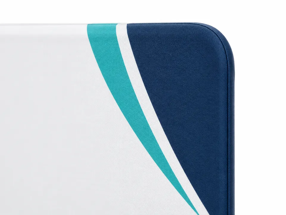Fabric Standees — close-up of the illustrative product materials and finish
