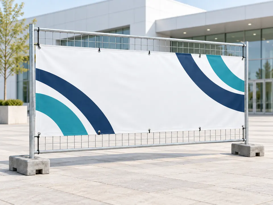 Fence Banners — illustrative example showing the product in use
