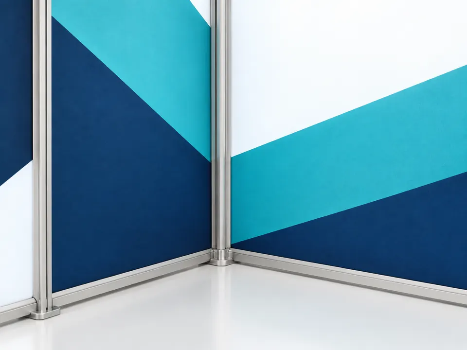 Modular Backlit Booths — close-up of the illustrative product materials and finish