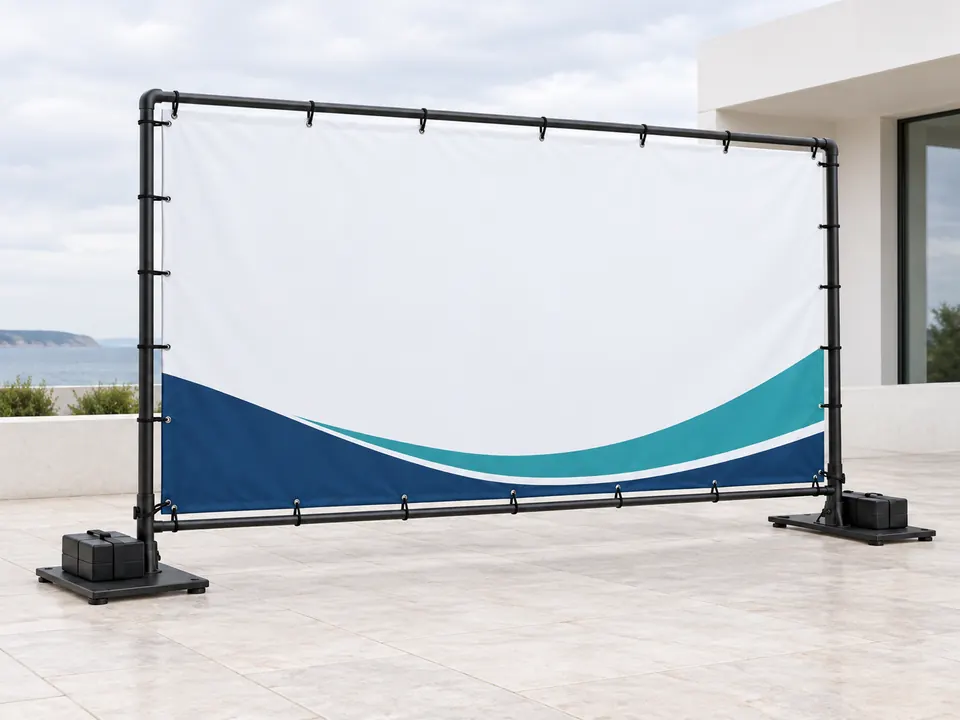 Outdoor Fabric Backdrops — illustrative example showing the product in use