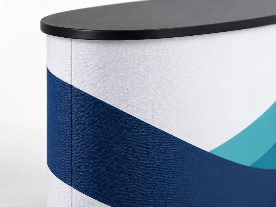 Oval Fabric Counters — close-up of the illustrative product materials and finish