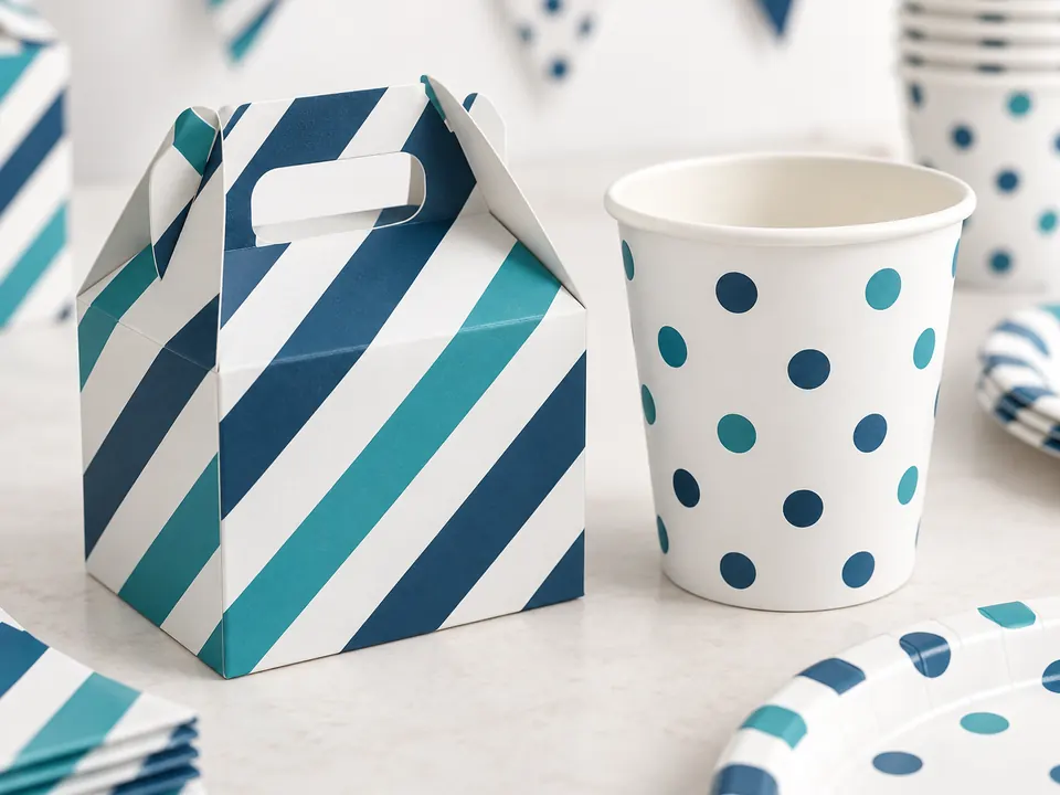 Party Essentials — close-up of the illustrative product materials and finish