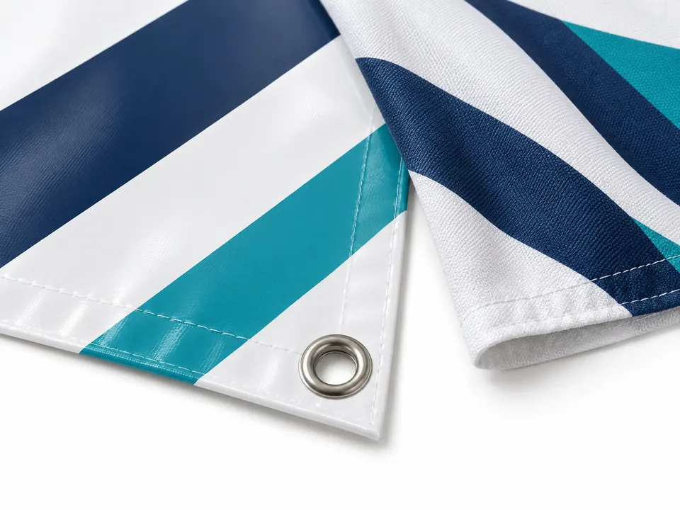 PVC & Fabric Banners — close-up of the illustrative product materials and finish