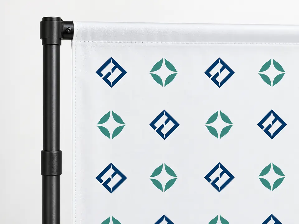 Step & Repeat Backdrops — close-up of the illustrative product materials and finish