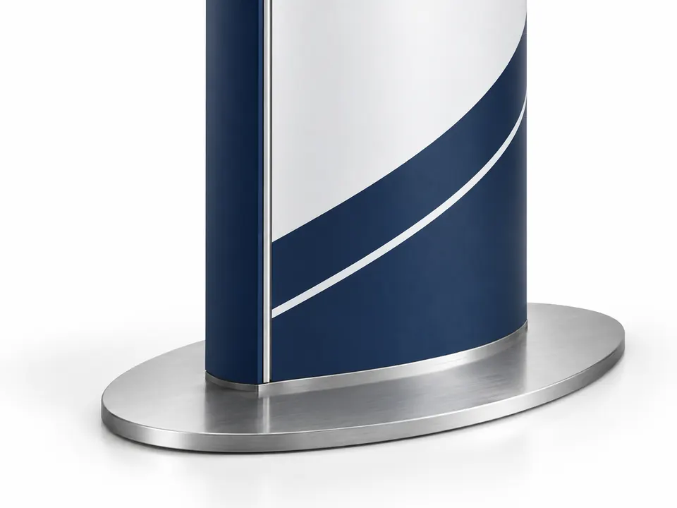 Totem Display Stands — close-up of the illustrative product materials and finish