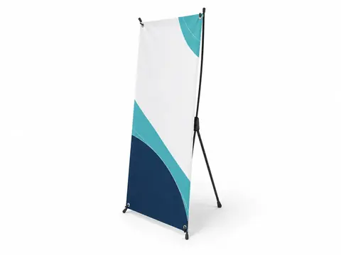 X Banners — illustrative product concept on a clean background