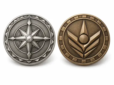 Challenge Coins — illustrative product concept on a clean background