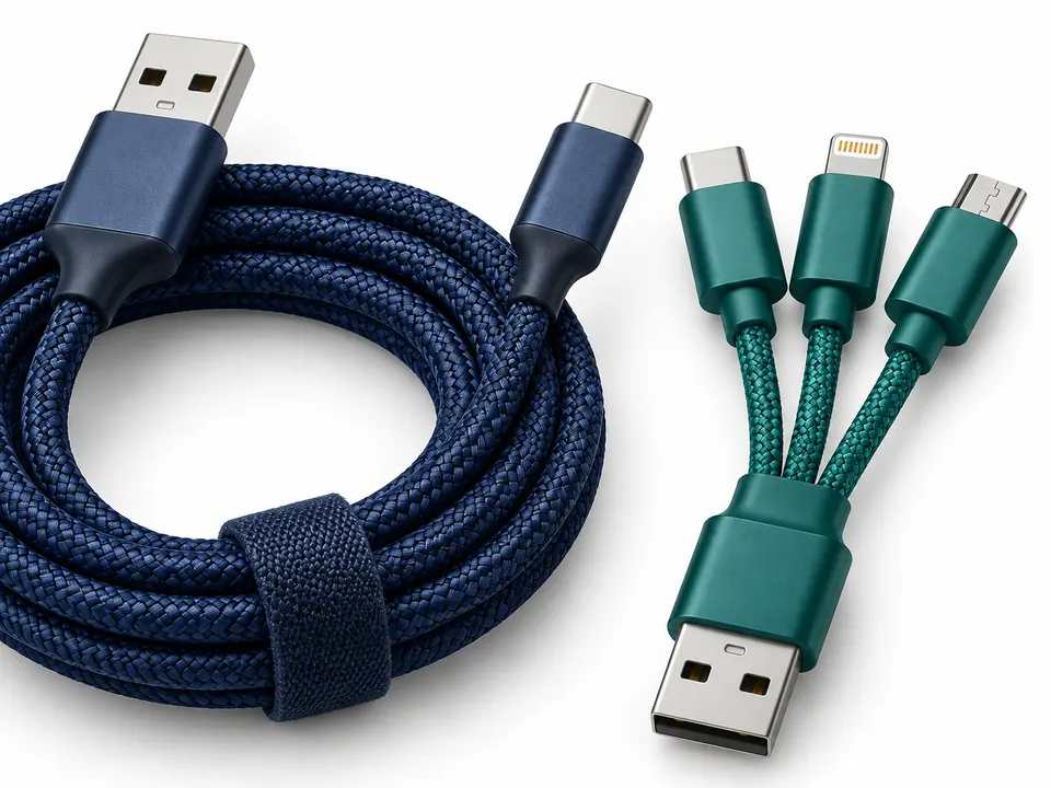 Charging Cables — close-up of the illustrative product materials and finish