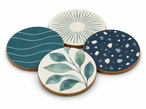 Coasters — illustrative product concept on a clean background