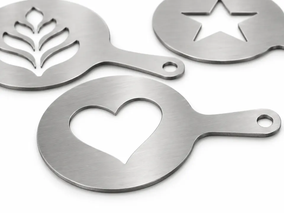 Coffee Stencils — close-up of the illustrative product materials and finish