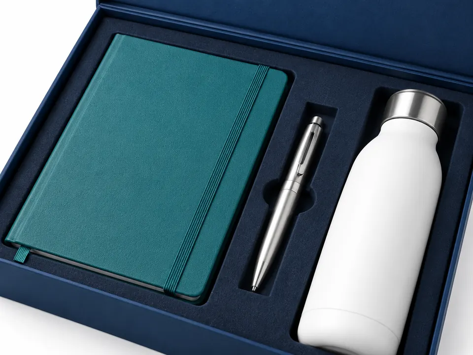 Corporate Gift Sets — close-up of the illustrative product materials and finish