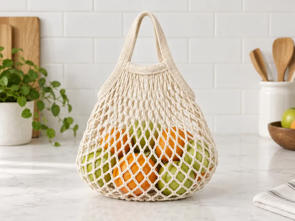 Cotton String Bags — illustrative example showing the product in use