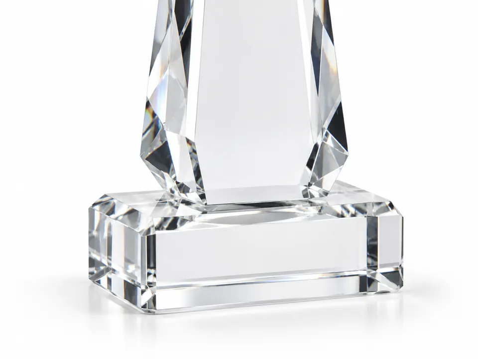 Crystal Trophies — close-up of the illustrative product materials and finish