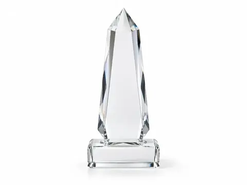 Crystal Trophies — illustrative product concept on a clean background