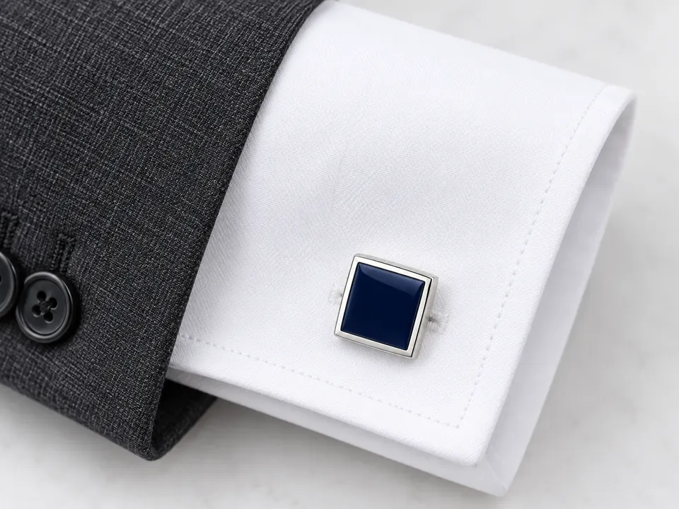 Cufflinks — illustrative example showing the product in use