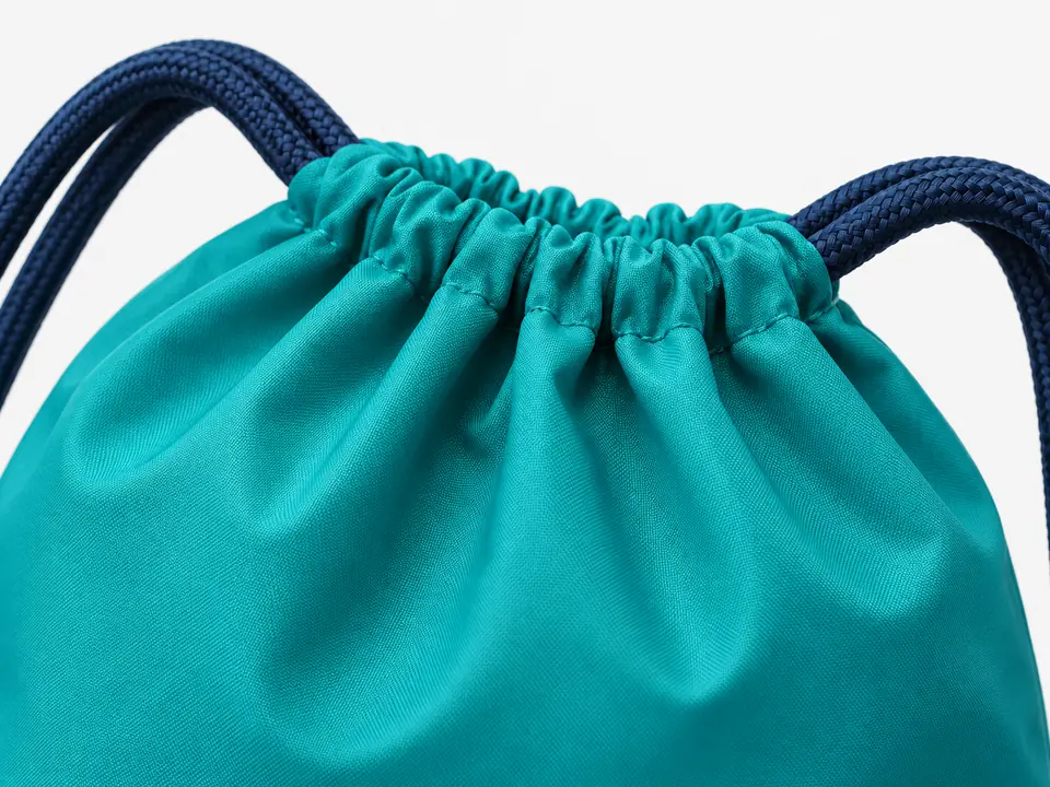 Drawstring Bags — close-up of the illustrative product materials and finish