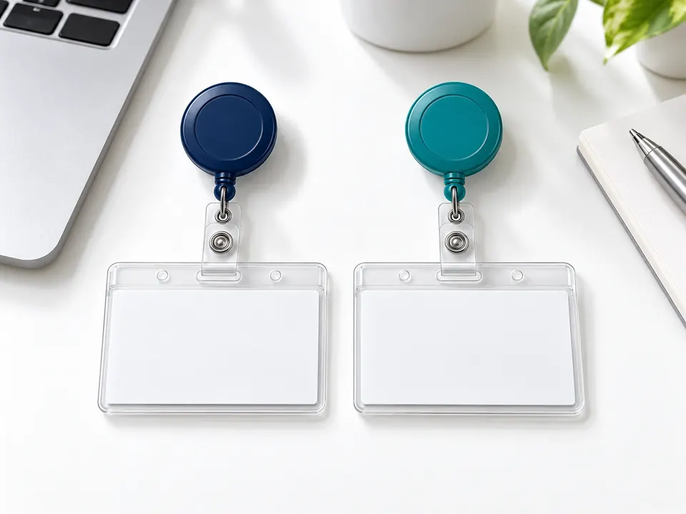 ID Cards & Badge Reels — illustrative example showing the product in use
