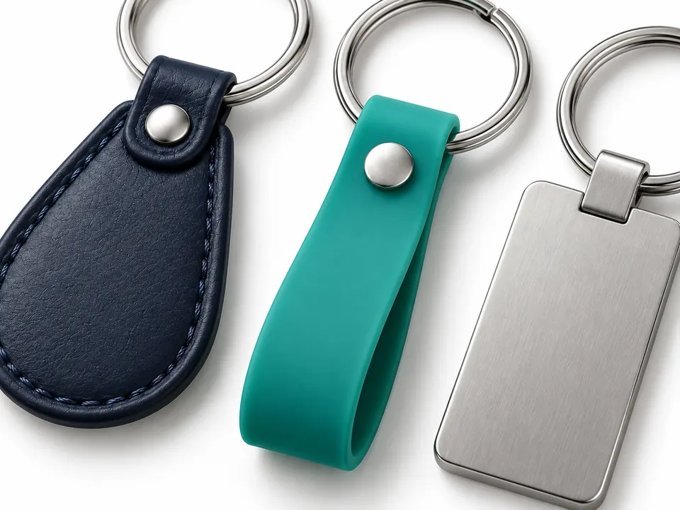 Keychains — close-up of the illustrative product materials and finish