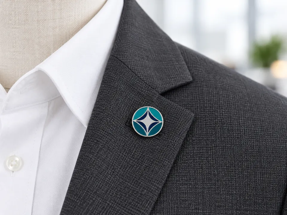 Lapel Pins — illustrative example showing the product in use