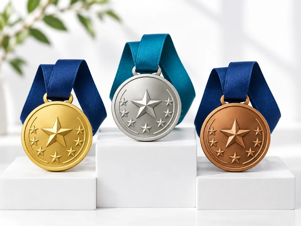 Medals — illustrative example showing the product in use