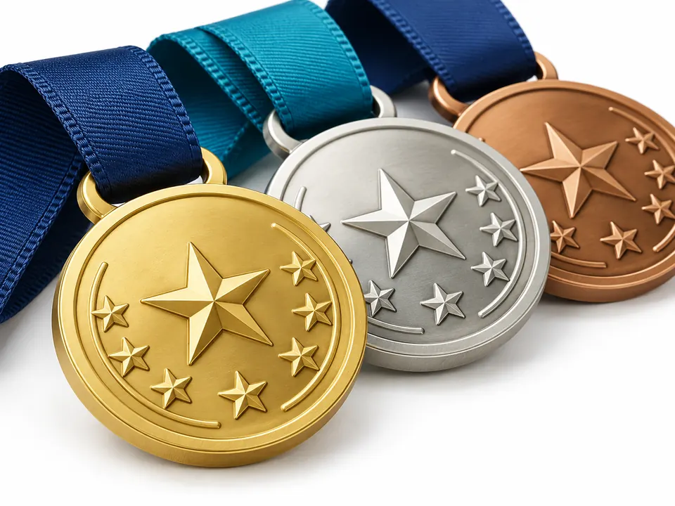 Medals — close-up of the illustrative product materials and finish