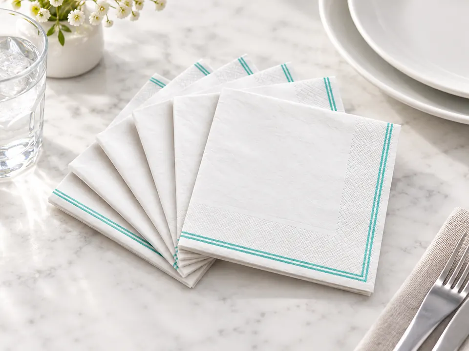 Napkins — illustrative example showing the product in use