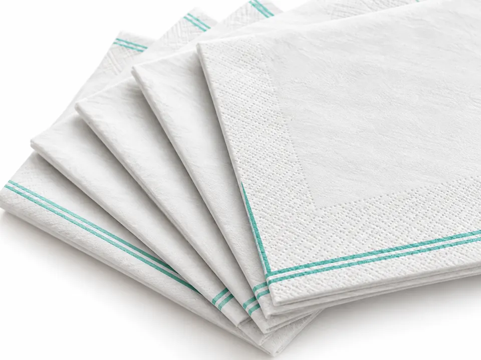 Napkins — close-up of the illustrative product materials and finish