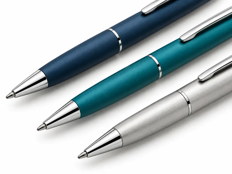Pens — close-up of the illustrative product materials and finish