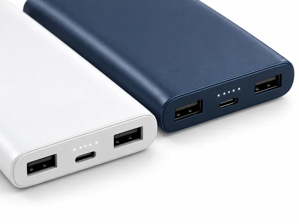 Power Banks — close-up of the illustrative product materials and finish