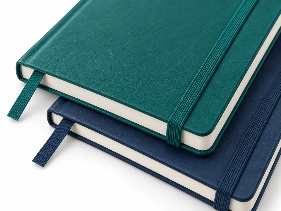 PU Notebooks — close-up of the illustrative product materials and finish