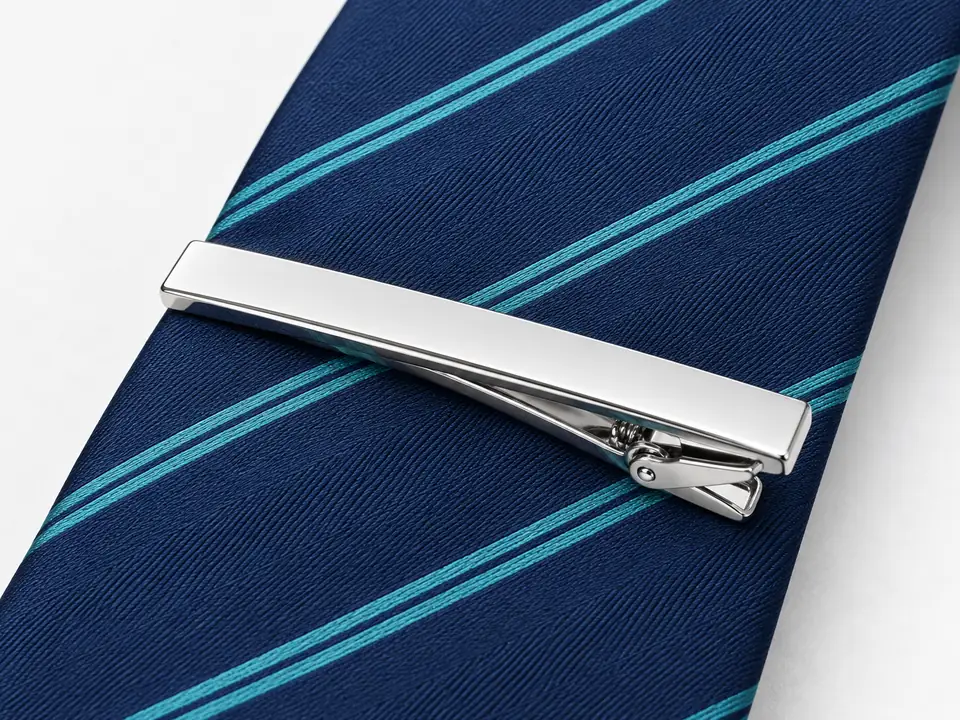 Ties & Tie Clips — close-up of the illustrative product materials and finish