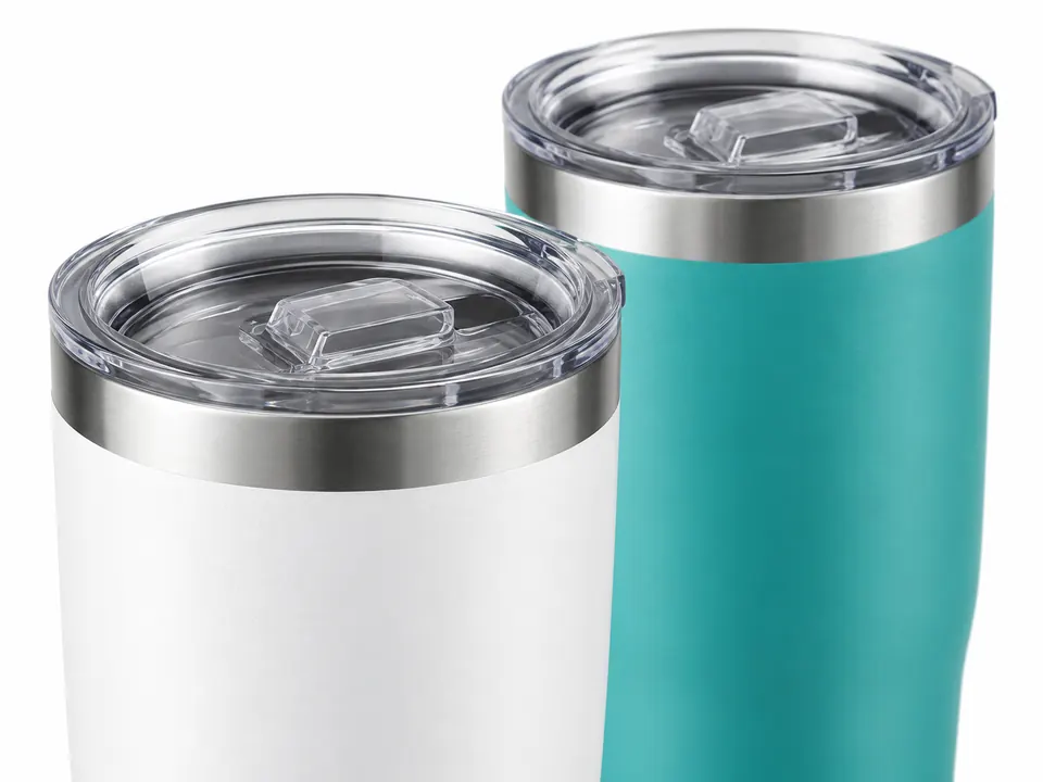 Tumblers — close-up of the illustrative product materials and finish