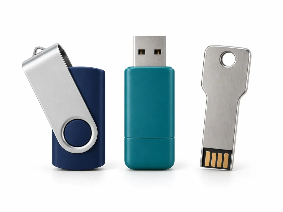 USB Drives — illustrative product concept on a clean background