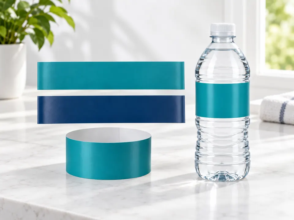 Water Bottle Labels — illustrative example showing the product in use