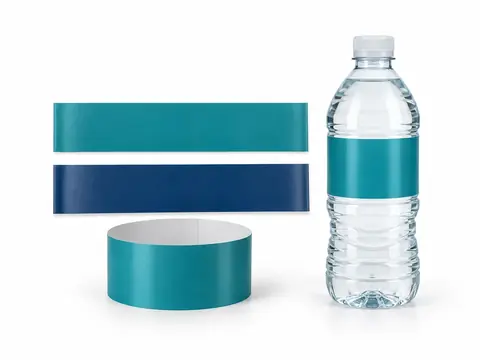 Water Bottle Labels — illustrative product concept on a clean background