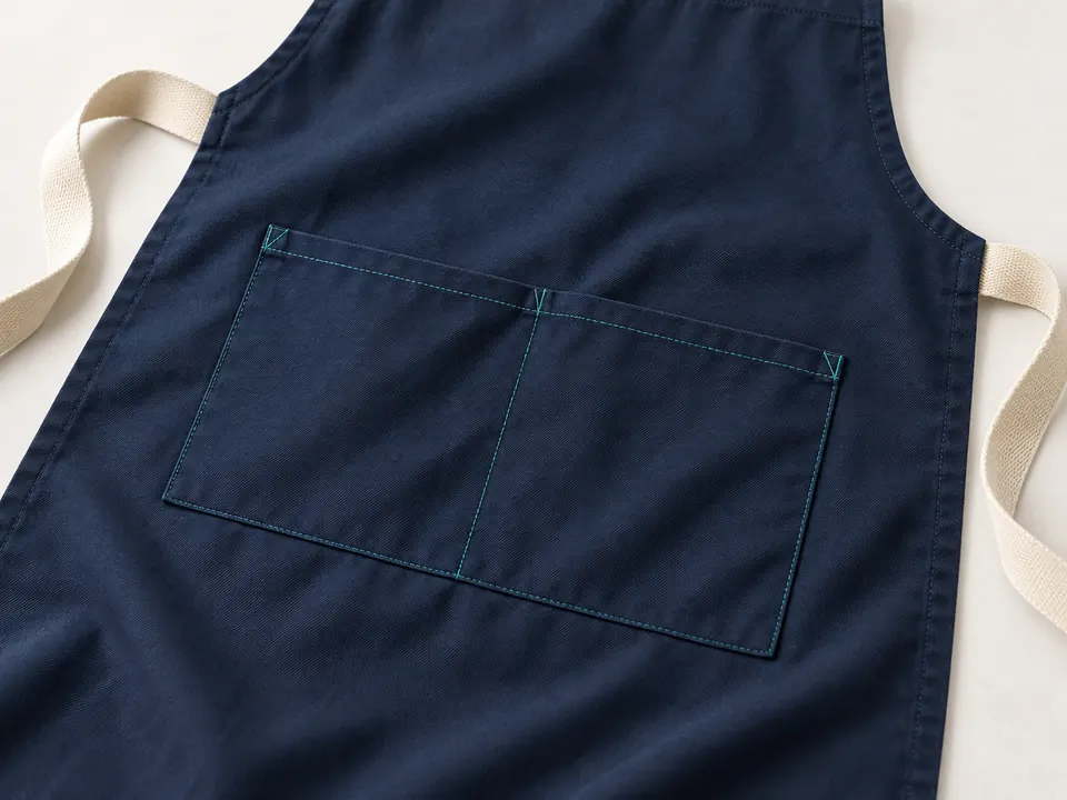 Aprons — close-up of the illustrative product materials and finish