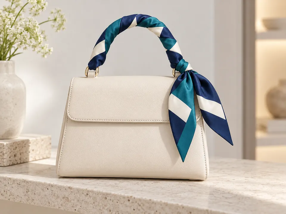 Bag Scarves — illustrative example showing the product in use
