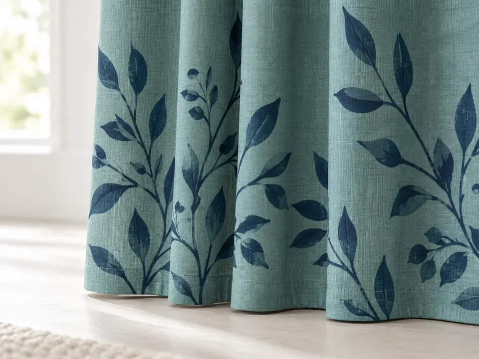 Curtains — close-up of the illustrative product materials and finish
