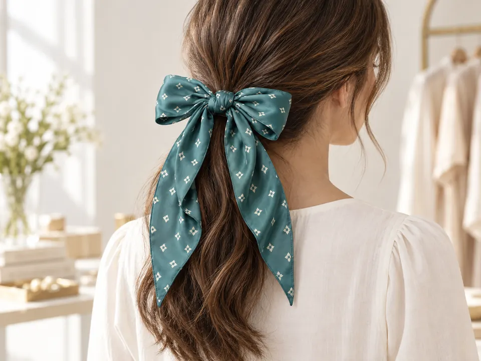 Hair Scarves — illustrative example showing the product in use
