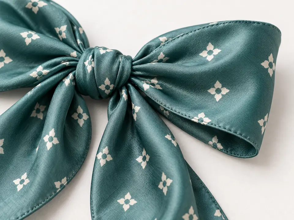 Hair Scarves — close-up of the illustrative product materials and finish