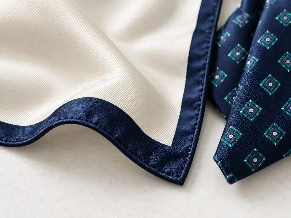 Pocket Handkerchiefs — close-up of the illustrative product materials and finish