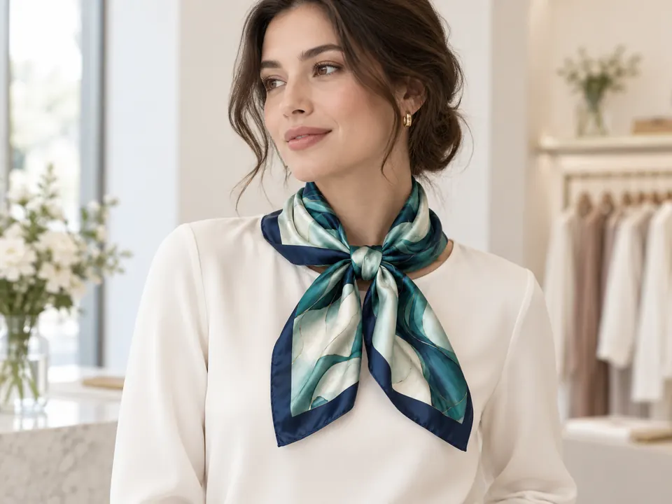 Scarves — illustrative example showing the product in use