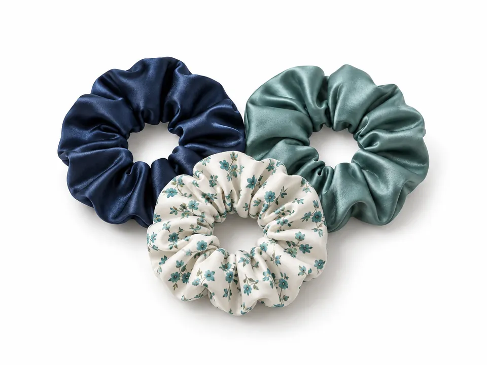 Scrunchies — illustrative product concept on a clean background