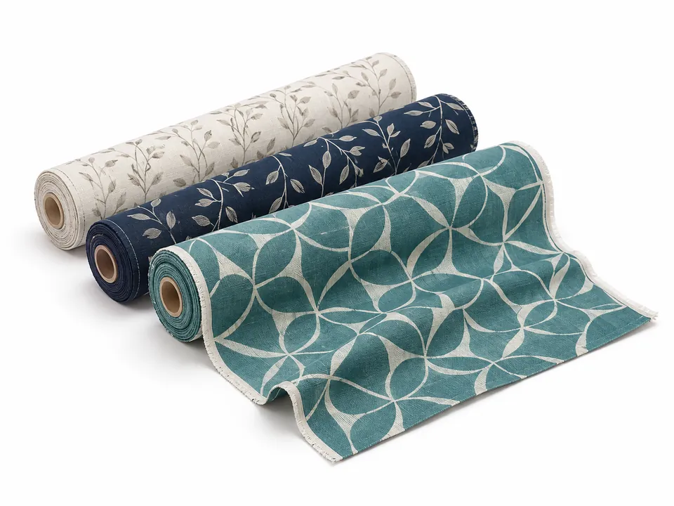 Textile Rolls — illustrative product concept on a clean background