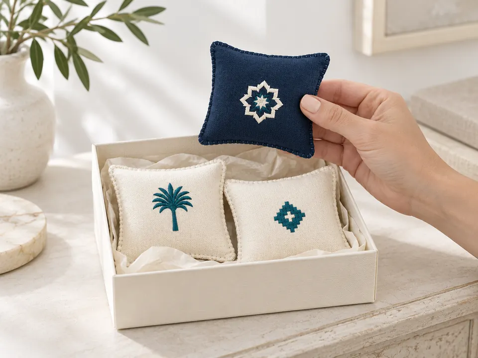 Tiny Cushions — illustrative example showing the product in use