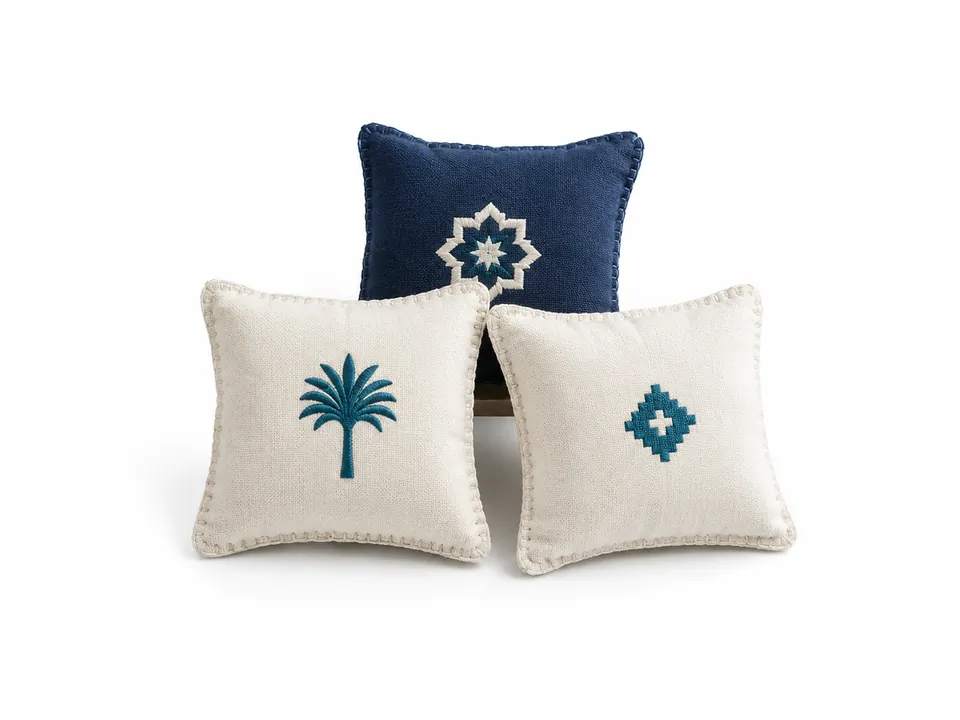 Tiny Cushions — illustrative product concept on a clean background
